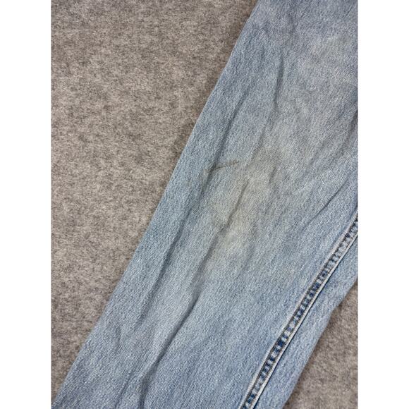 VINTAGE 80s Levis 550 Jeans Mens 32x30 Blue Denim Relaxed Fit Straight Red Tab - Picture 5 of 10